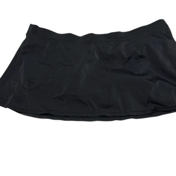 Jaclyn Smith Black Swim Skirt With Built-In Briefs Size 18 Polyester & Spandex - Picture 1 of 5